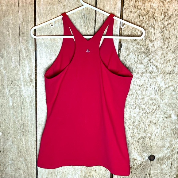 Prana tank top, sports bra, small red - Picture 2 of 4
